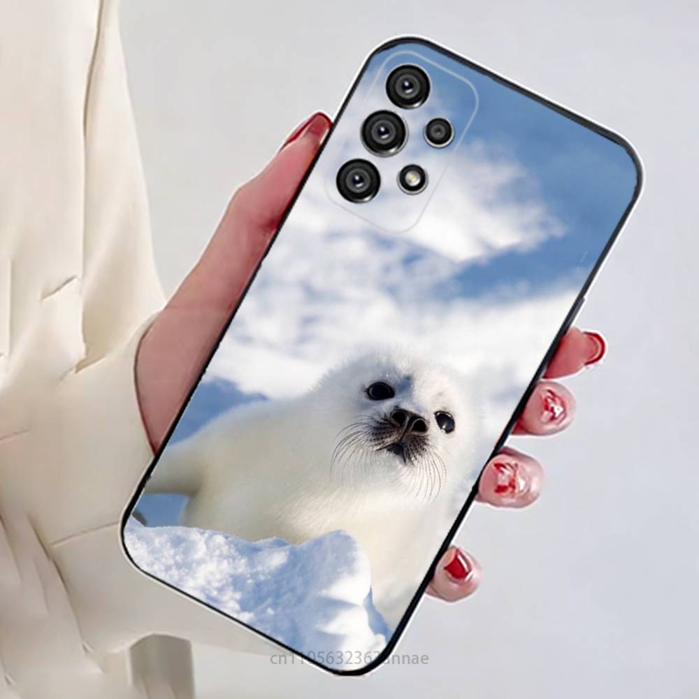 

Seal Sea Phone Case For Samsung Galaxy A13,21s,22,31,32,52,53,71,80,A91 Soft Black Shell Samsung Note 9