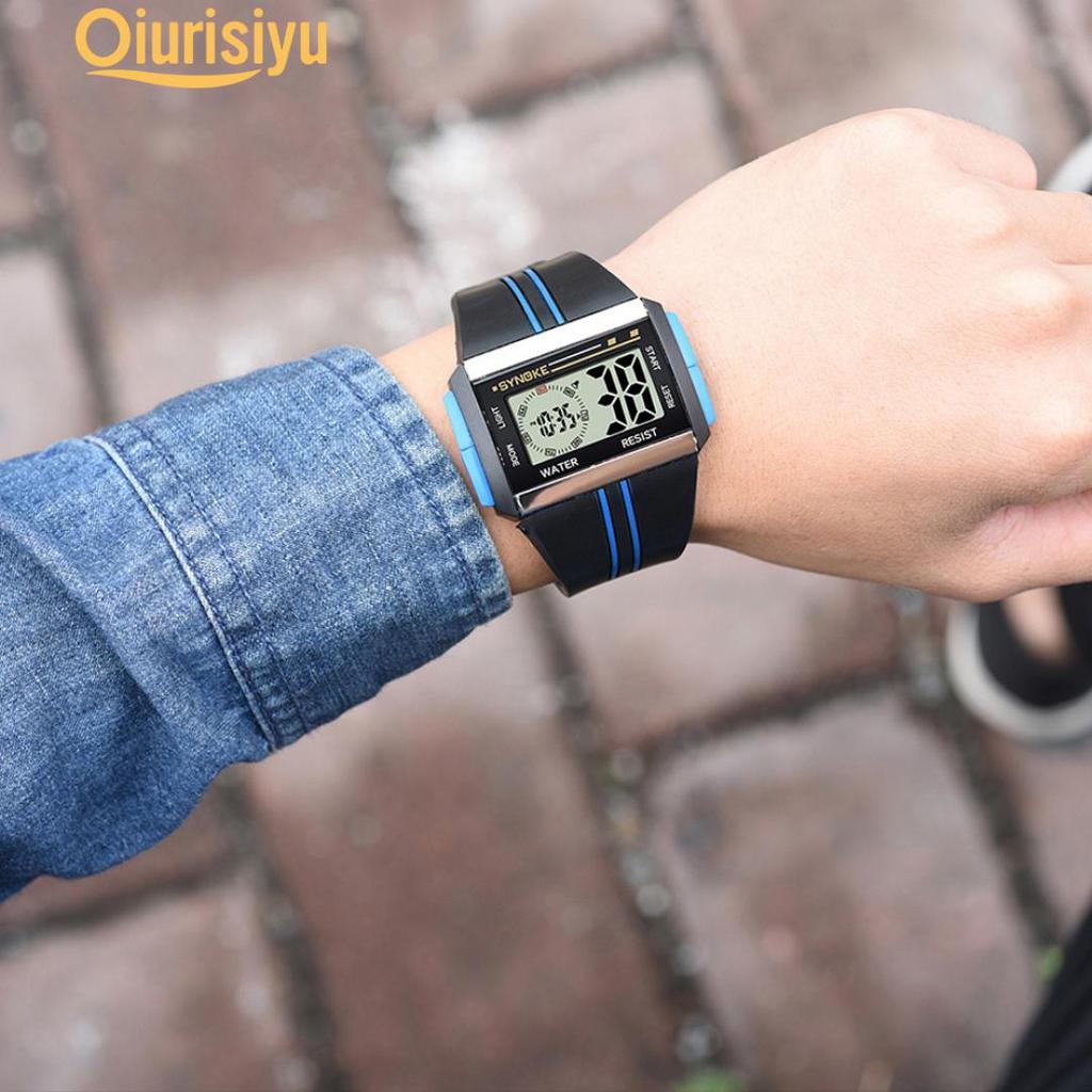 Buy Men Luminous Backlight Sports Stopwatch Date Alarm Digital Wrist