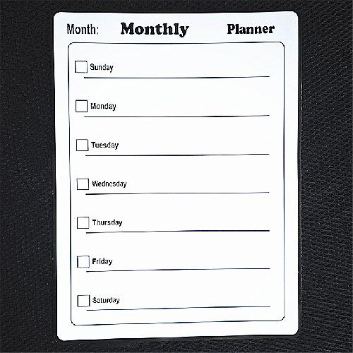 28*21cm Magnetic Refrigerator Sticker Calendar Magnetic Whiteboard Wall Sticker Learning Month Plan