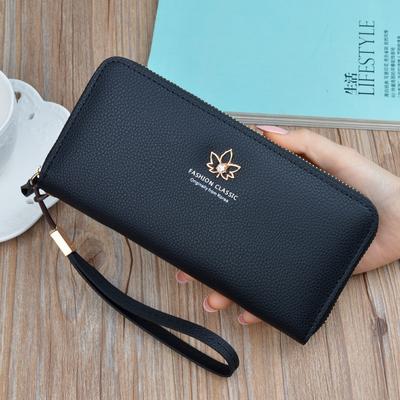 Borse da donna con cerniera Borsa porta carte di moda Portafoglio da donna in pelle PU