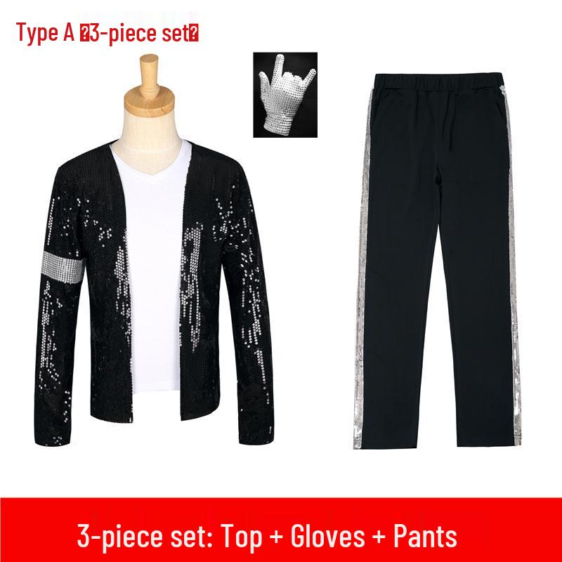 Michael Jackson Billy Jean Dance Costume Set for Kids & Adults