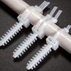 Conjunto de Abraçadeiras Plásticas para Cabos com Base Fixa de Nylon para Montagem na Parede, Clips de Gerenciamento de Cabos, Isolamento Durável e Retardante de Chama