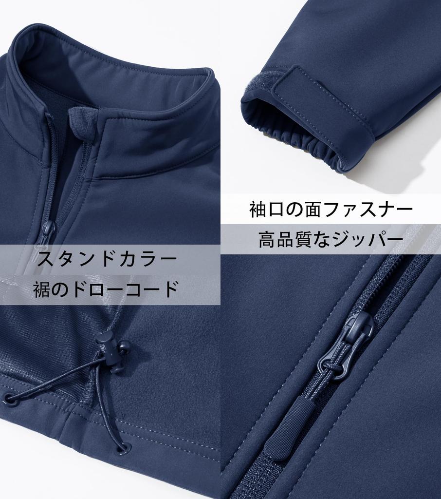 Tactical Mountain Climbing Soft Cold Weather Military 3XL [KEFITEVD] Jacket, Men's Jacket, Shell, Clothes, Jumper, Casual, Navy,