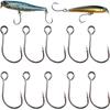 20pcs Inline Hook Fishing Hooks Single Hooks Fishing Jigging Hook  Fishing Accessories