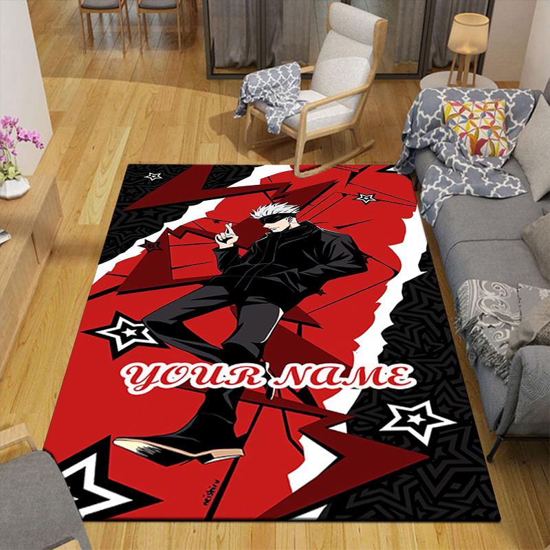 Custom 1Pc Powerful Anime Characters Rug Office Carpet Indoor Outdoor Entrance Doormat Nonslip Soft And Comfortable Living Room D2915154