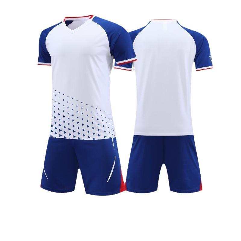 Same Football Uniform Set For Boys And Girls, Summer Short-Sleeved Training Uniform, Breathable And Quick-Drying Student Competition Training Uniform