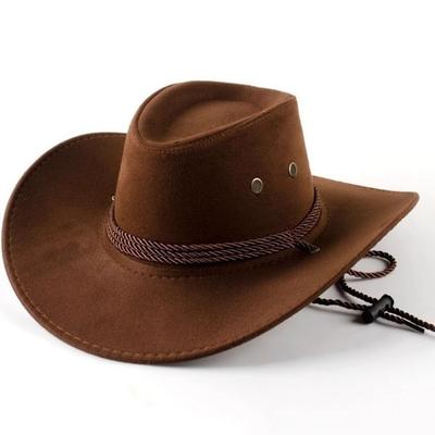 Chapeau de cowboy occidental Chapeau d'été d'extérieur Ombrage pour le tourisme au Xinjiang Chapeau pare-soleil Dali Chapeau d'alpinisme pour femme Homme Autoroute du désert