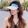 Women Color Block Sun Visor Hat for Women Travel Jogging Summer Cycling Sporty Outdoor Casual Breathable Golf Empty Top Sun Hat
