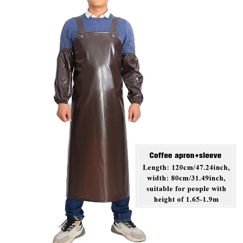 Grembiule di Sicurezza Ispessito Unisex Impermeabile Resistente all'Olio Resistente agli Acidi e Alcali Resistente all'Usura Materiale TPU Costola di Mucca Per Pesca Lavoro