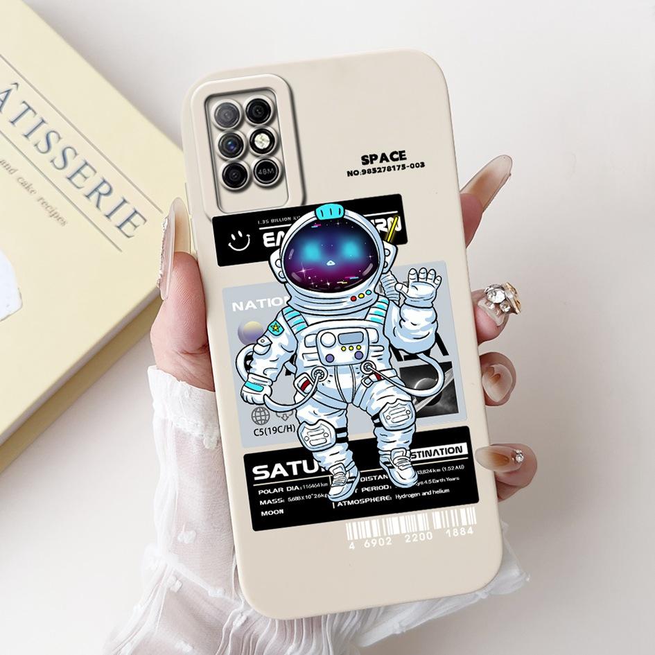 For Infinix Note 8 8i 2020 Case Lovely Astronaut Soft Silicone Funda Shockproof Matte Cover For Infinix Note8 Note8i Phone Cases
