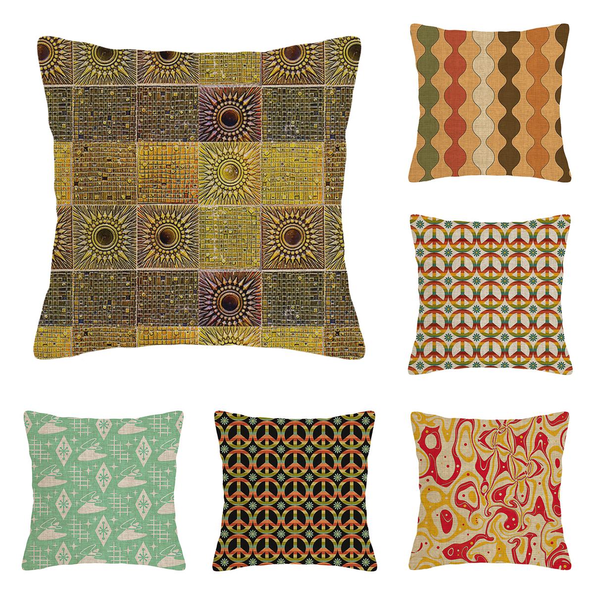 Tonnika Chen Unisex Home Living Room Modern Decoration Cushion Decoration Pillow Cover 45*45 40X40cm 60X60cm 45X45cm Abstract 50X50cm Boho
