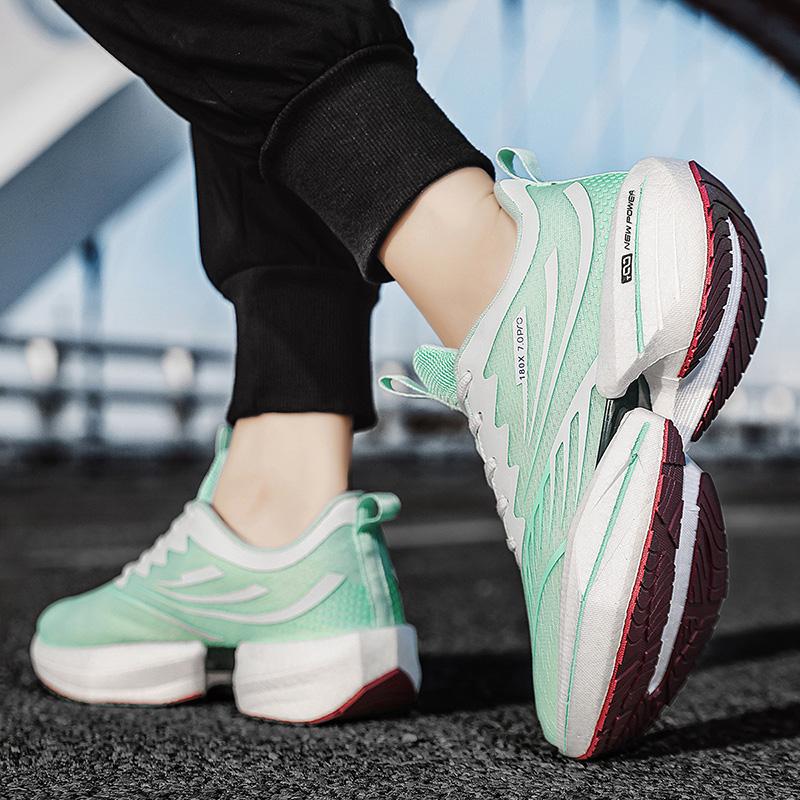 Heiß verkaufte Outdoor-Sportschuhe mit Dämpfung für Herren und Damen, Marathon-Laufschuhe, leicht, mit Rebound, rutschfest, Walking-Schuhe