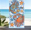 Cartoon Marine Life Beach Towel, Microfiber Absorbent Sandproof Quick Dry Towel for Beach Pool Travel Summer Swimming