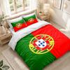 Bettwäsche-Set 1 Bettbezug 2 Kissenbezüge Portugal Nationalmannschaft Druck Schlafzimmer Heimdekoration