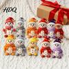 Farmhouse Style Christmas Decor Snowman Wooden Ornaments 2D Flat Vintage Xmas Tree Hanging Hand Painted Holiday Decoration Cute Winter Ornament for
