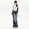 Spicy Girl Low-Waist Micro-Flare Bell Bottom Jeans - Summer 2025 Slim-Fit Stretchy Pants for Women