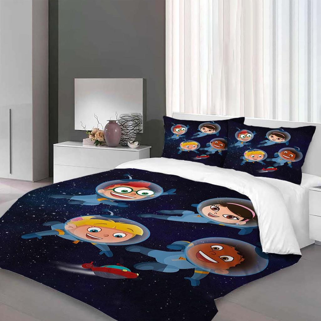 Christmas Gift 3-Piece Little Einsteins Duvet Cover Bedding Set,Queen Size, Includes Quilt Cover, Pillowcases, Machine Washable.