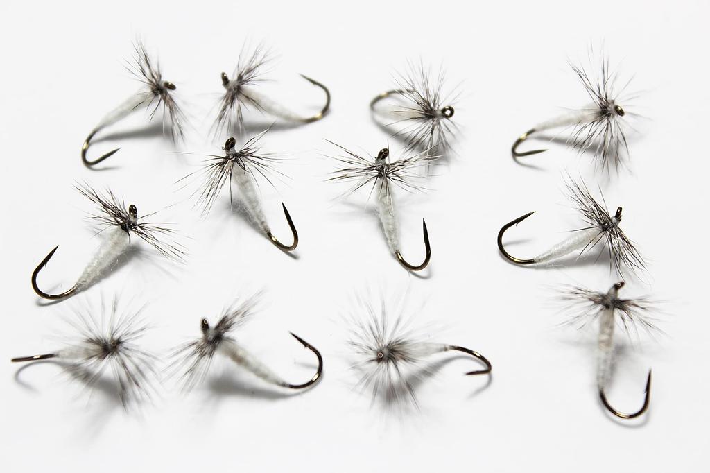 AXISCO Tenkara Regular Pack of Fly, 12, Snow, #10