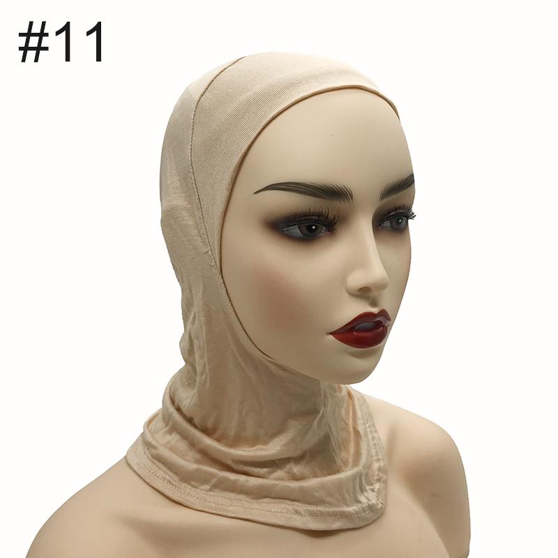 High Qualit Modal Muslim Women Ninjas Cap Full Cover Inner Hat Islamic Undercap Hijab Comfortable Bonnet Headcloth Neck Cover