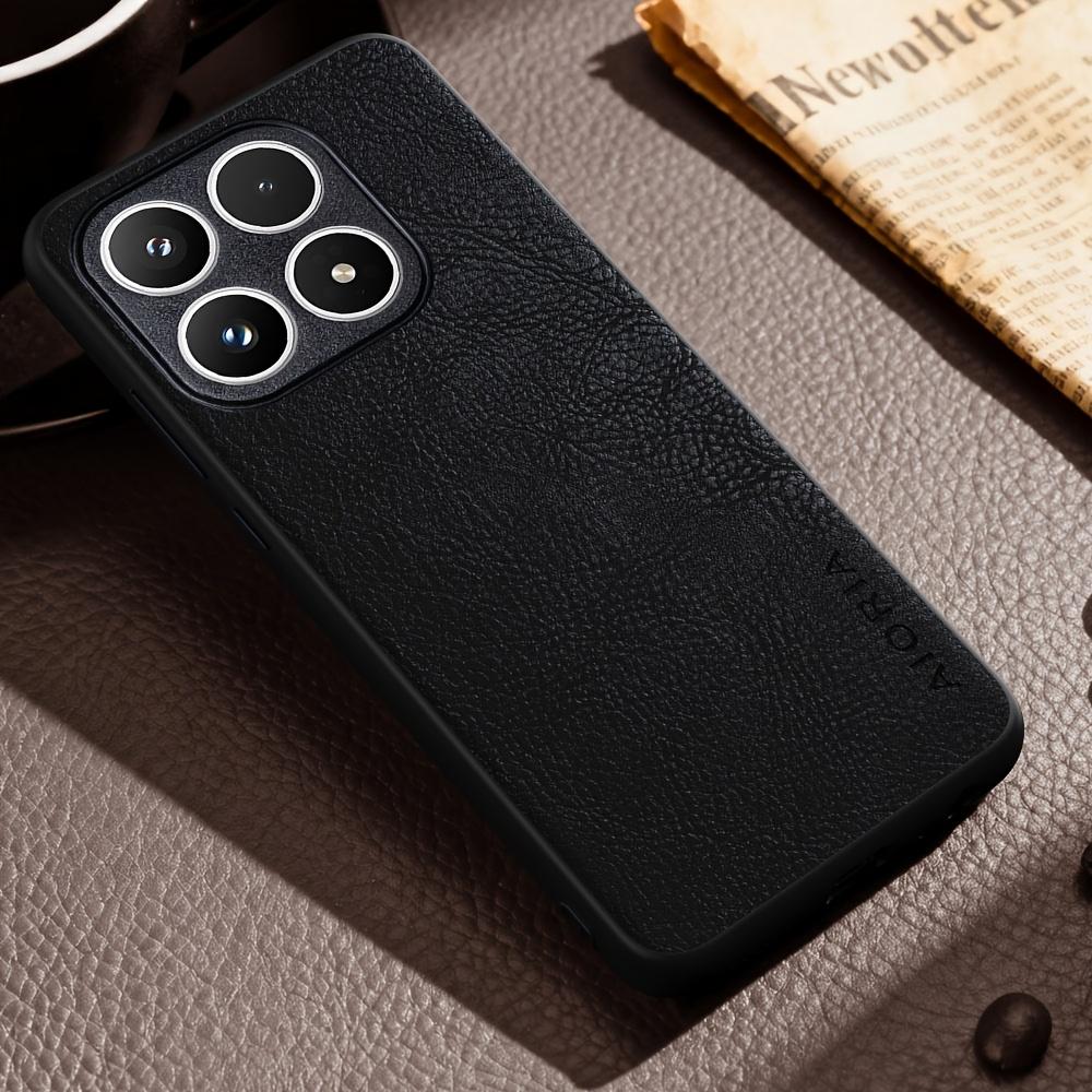 Phone Case - Luxury Case for Xiaomi 17 Ultra Pro Max 17T Pro Retro Fashion Natural Texture Solid Color Anti-Fingerprints Faux Leather Precise Camera
