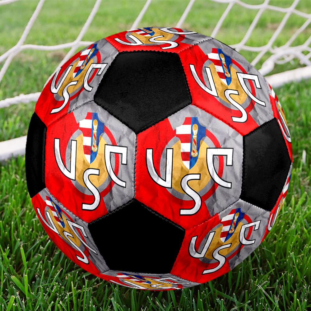 US Cremonese Indoor Soccer Ball Colorful Machine Stitched PVC Size 5 Team Training Competition Ready Durable High-Bounce Cool Sports Gift