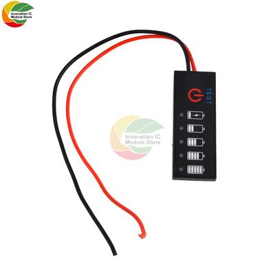 Li-Ion Battery Indicator Board Battery Indication Module with Anti Reverse Connection Function for LED Voltage Display