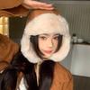 Lei Feng Hat Women's Autumn and Winter Thick Warm Hat Leather Plush Hat Trendy Outdoor Hat Skiing Cold Proof Ear Protection Hat Flight Hat Men's Hat