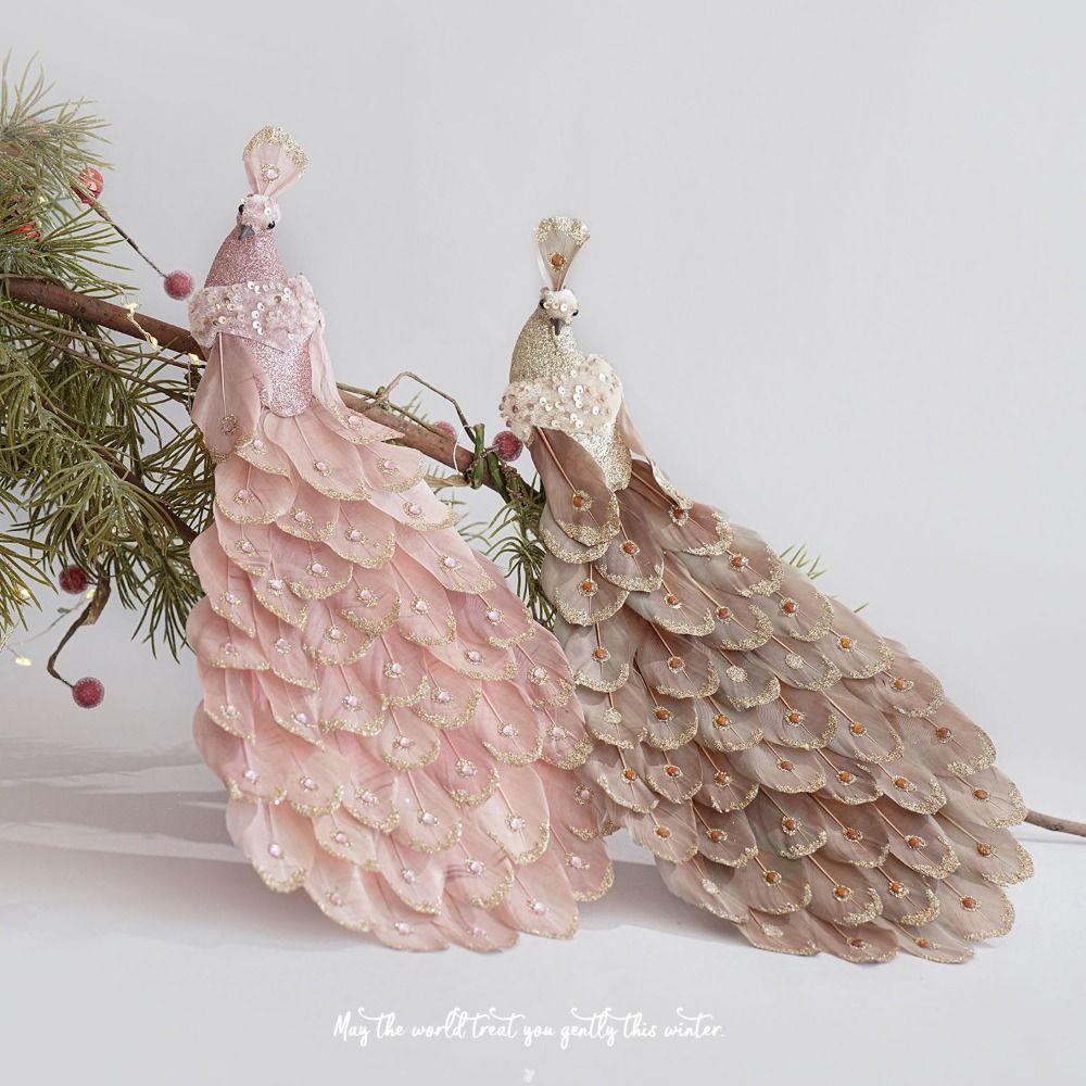 Foam Christmas Peacock Decoration Christmas Tree Ornaments Christmas Decoration Supplies