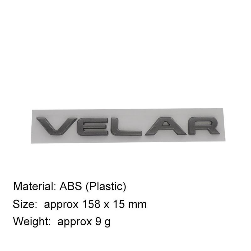 AAYJ1 Lettere VELAR 3D Premium per Lr2 Lr4 Hse Lux Sport Supercharged AUTOBIOGRAPHY Parafango Bagagliaio Posteriore Decalcomania Emblema Badge Adesivo Auto