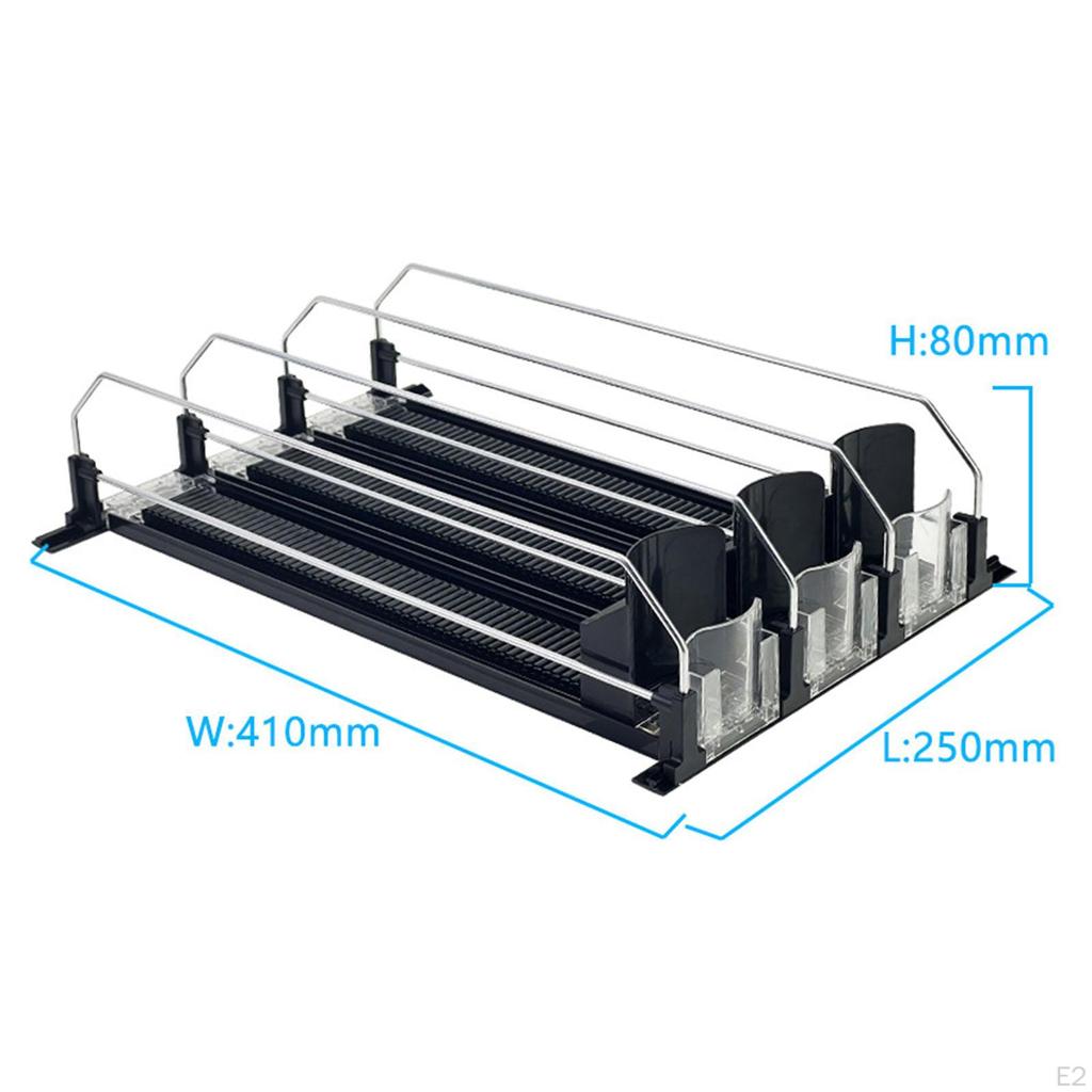 Drink Organizer for Fridge Automatic Propeller Multipurpose Stacking Can Dispenser Garage