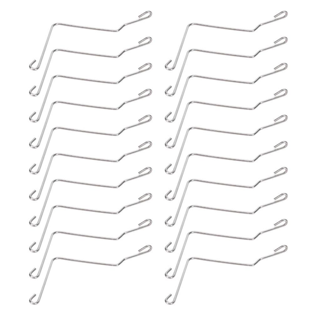 20Pcs Durable Beehive Connector Silver Bend Wire Holder Beehive Spring Clip Wooden Beehive 20Pcs