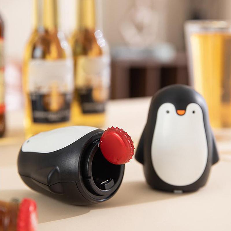 Pinguin Flaschenöffner Dosenöffner Weinöffner Kreativer Magnetischer Bierflaschenöffner Edelstahl Korkenzieher Barwerkzeuge