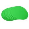 12pcs 19cm Soccer Training Marker Discs Non Slip Bright Colors Lightweight Round Marker Disc Green