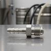 6mm Barb To 1/4 MFL Adapter Barbed Design Stainless Steel Hose for Homebrewers 14