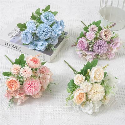 Artificial Flowers  Silk Bride Bouquets Peony Wedding Supplies Home Room Garden Decoration Fake Floral Valentine's Day Gifts