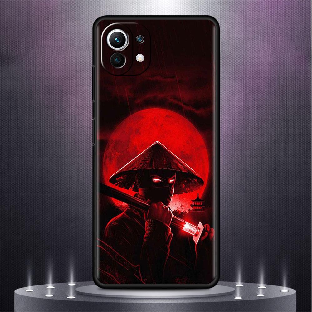 Landscape Ink Painting Japan Samurai Art Case For Xiaomi Mi Poco X3 NFC M4 M3 Pro F3 GT F1 11 Lite Note 10 11T 10T Phone Cover