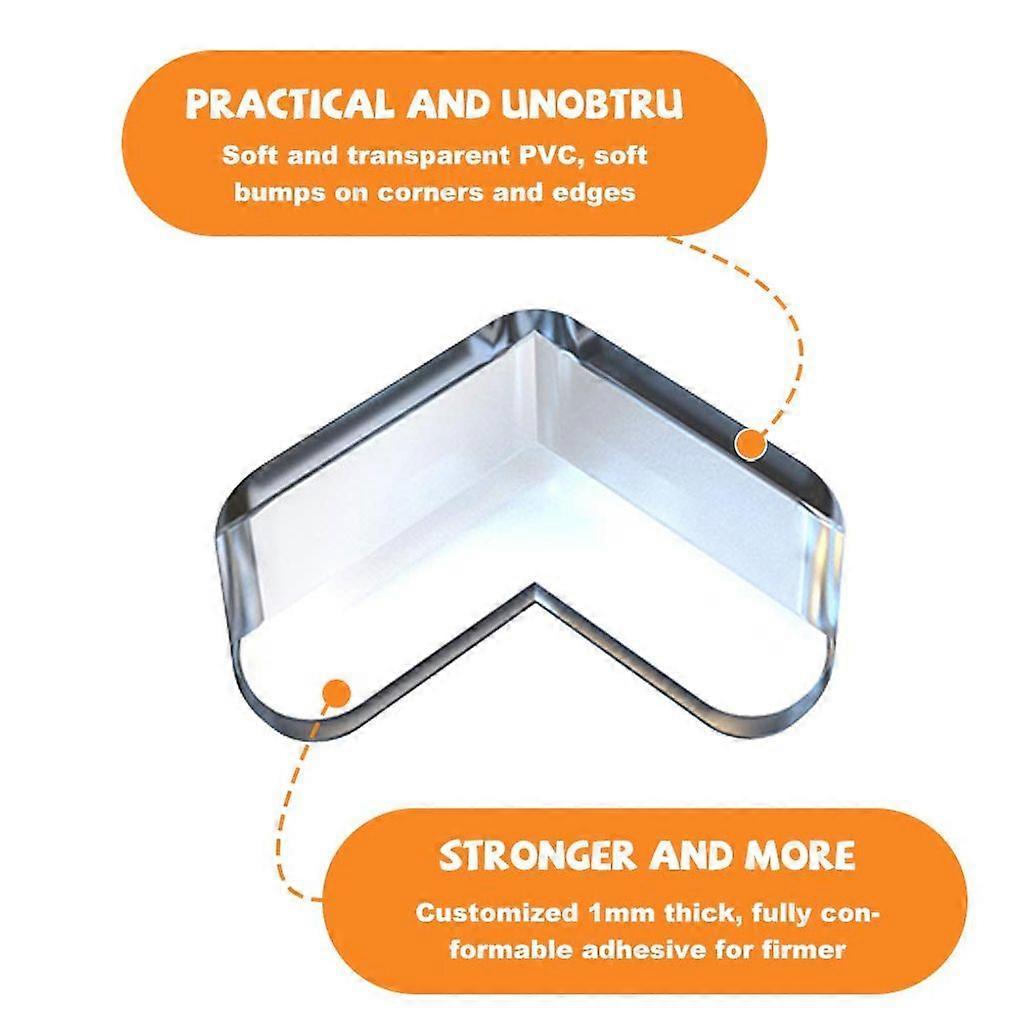 24-Piece Transparent Silicone Corner Protectors: Shockproof for Babies