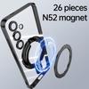 Applicable to Samsung S26Ultra mobile phone case transparent electroplated magnetic suction bracket s25edge anti-drop protective case
