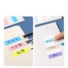 Morandi Color Transparent Sticky Note Strips - Writable Index Tab Labels for Students