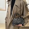 Niche design leopard print bag spring new trendy fashion shoulder bag personalized creative shoulder bag women