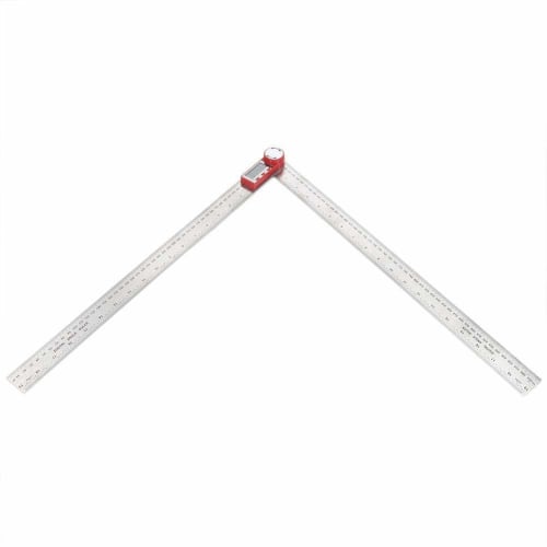 Digital Angle Meter, Stainless Steel Digital Ruler, 360 Angle Measuring Tool, Angle Finder Ruler, Woodworking Cutting Angle Tool, Angle and Length, D