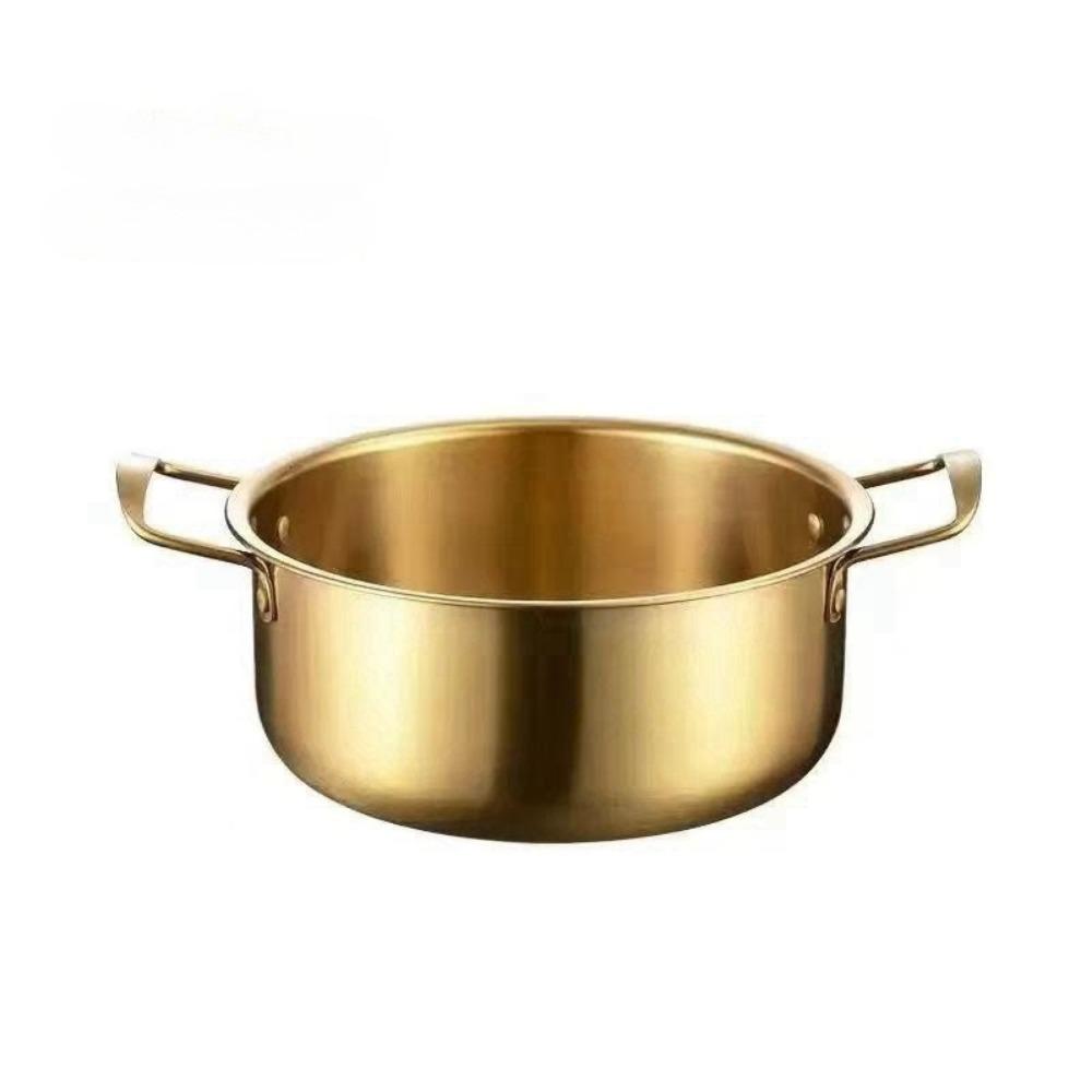 Nerezový hrnec na polévku s poklicí Hot Pot Korejský hrnec na ramen Kempingové nádobí