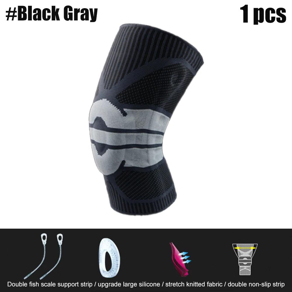 

Силиконовый полный наколенник, медиальная поддержка коленной чашечки, дропшиппинг, защита от сжатия, спортивные подушечки для фитнеса, бега, баскетбола XL