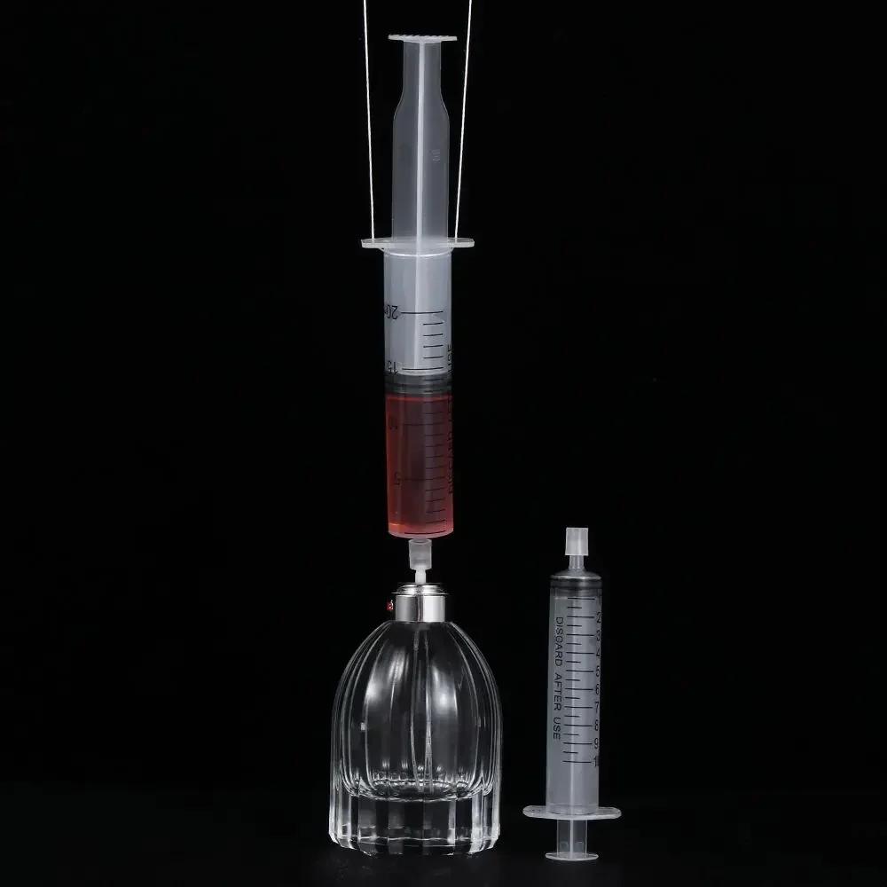 5/10/20ml Perfume Dispenser Pump Straight Draw Plastic Syringe Fluid Replenishment Perfume Injection Atomizer Spray Bottle