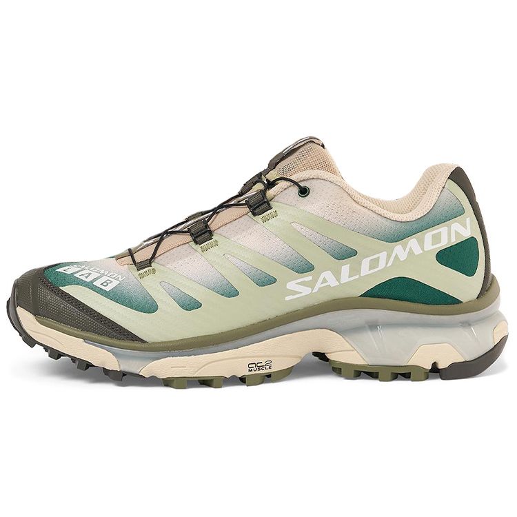 SALOMON XT-4 Comfortable Versatile Breathable Low-Top Outdoor Functional Shoes Unisex Shoes Green White 474239