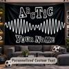 Wall Hanging Tapestry Custom NameArctic Monkeys Pattern Personalized Printed Fabric Wall Decor