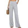 Women's Casual And Fashionable Color Loose Pants With Pocketes
