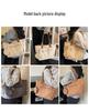Versatile Women's Large Canvas Tote - Fashionable Mother-Child Casual Shoulder Bag for School & Commute