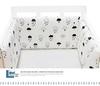 Cotton Baby Anti-Collision Crib Bumper Pad - Removable & Washable, Anti-Pinch Design for Newborns