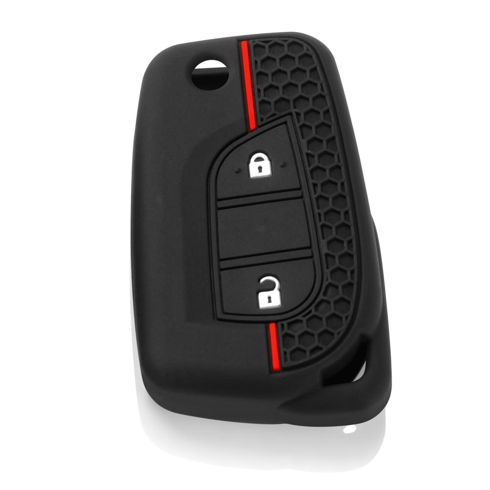 Silicone Car Key Case Set For Toyota Corolla Auris Reiz Avensis Verso Yaris Aygo Rav4 Scion Tc Im Rubber Remote Cover Protector